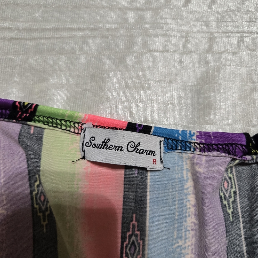 Colorful Striped Kimono Cardigan Size L NWOT.Never Worn! - Picture 8 of 8